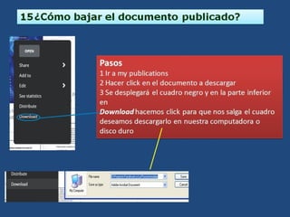 Tutorial de ISSUU de pensa_Lilliam_Rosales