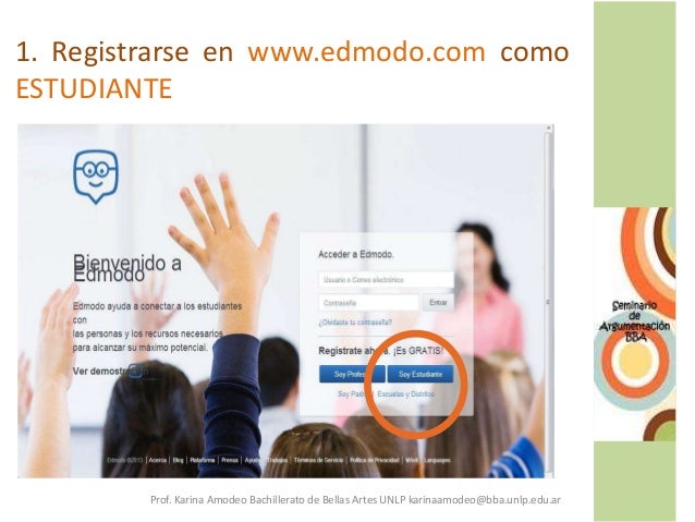 Tutorial Para Registrarse En Edmodo | tutorial edmodo para seminario de argumentaci 243 n Tutorial Para Registrarse En Edmodo | tutorial edmodo para seminario de argumentaci 243 n