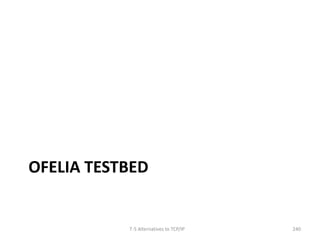 OFELIA TESTBED 
T-5 Alternatives to TCP/IP 240 
 
