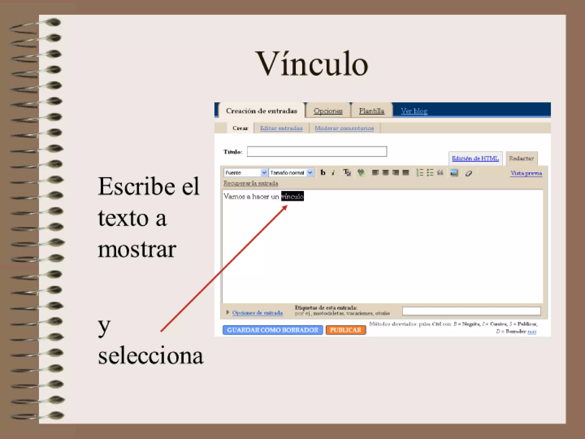 Tutorial Blogger de Ana Ovando
