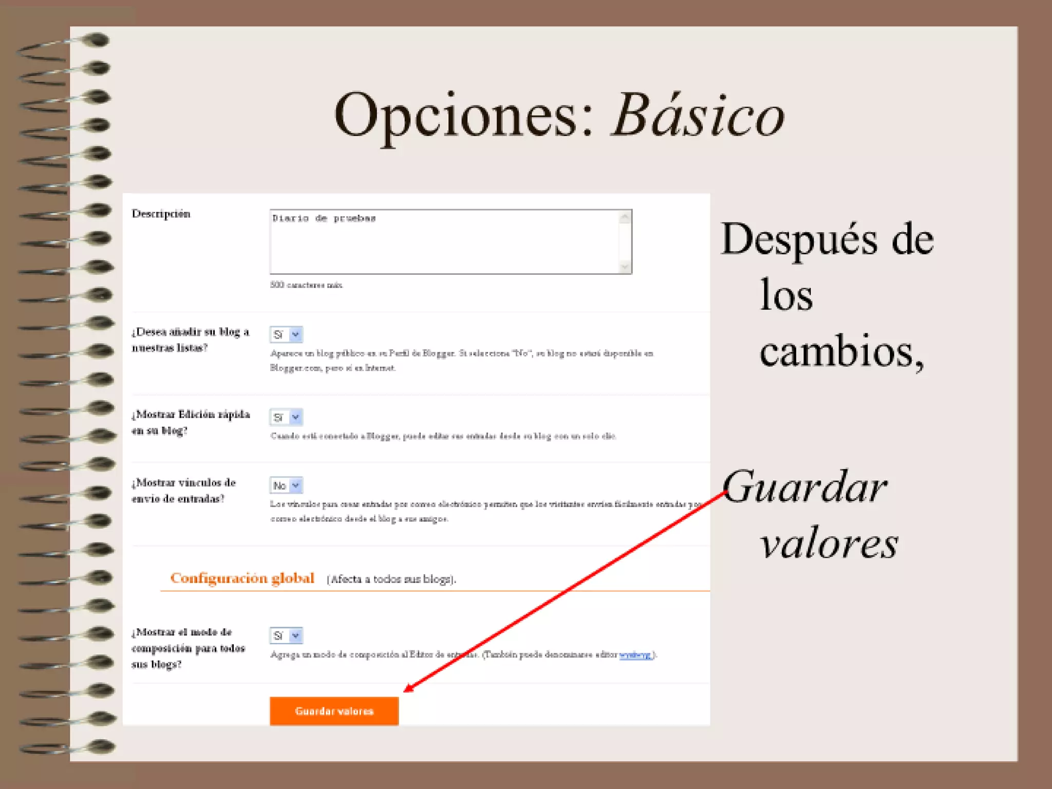 Tutorial Blogger de Ana Ovando