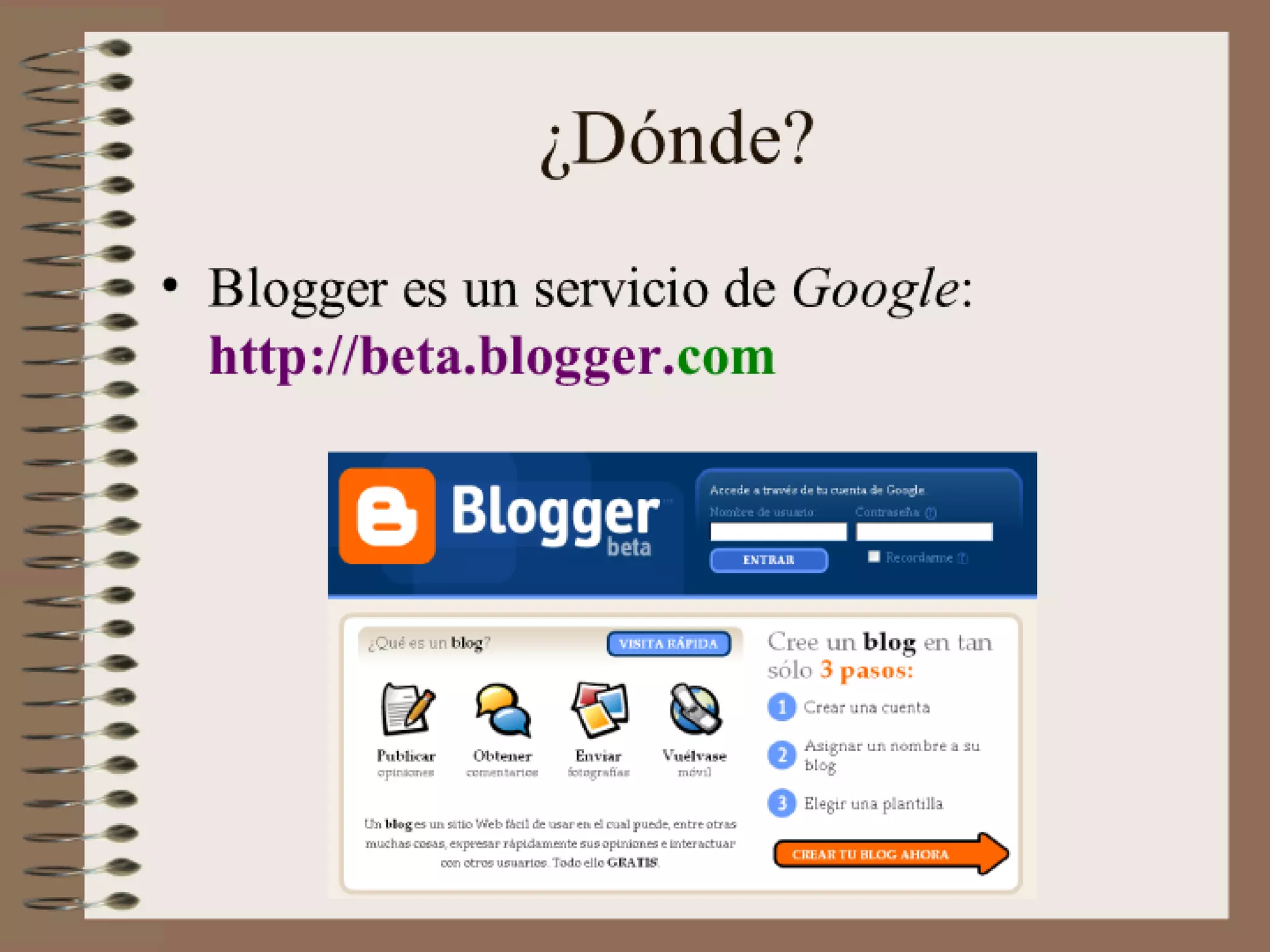 Tutorial Blogger de Ana Ovando