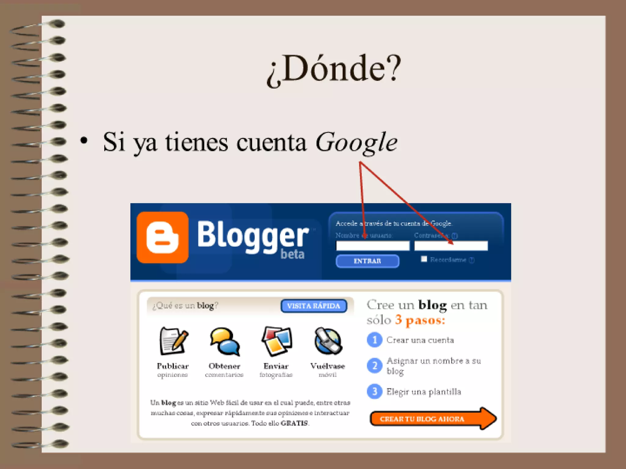 Tutorial Blogger de Ana Ovando