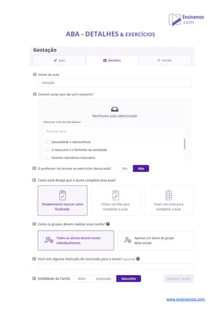 ABA - DETALHES​ & EXERCÍCIOS 
 
 
 
 
www.ensinamos.com
 