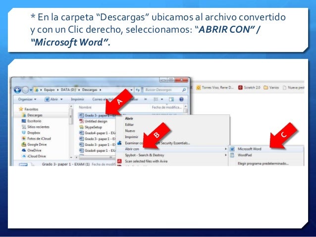 Tutorial convertir pdf a word