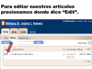 Tutorial: Creación de una bitácora electrónica | PPT