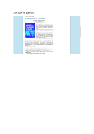 A imagem foi publicada
 