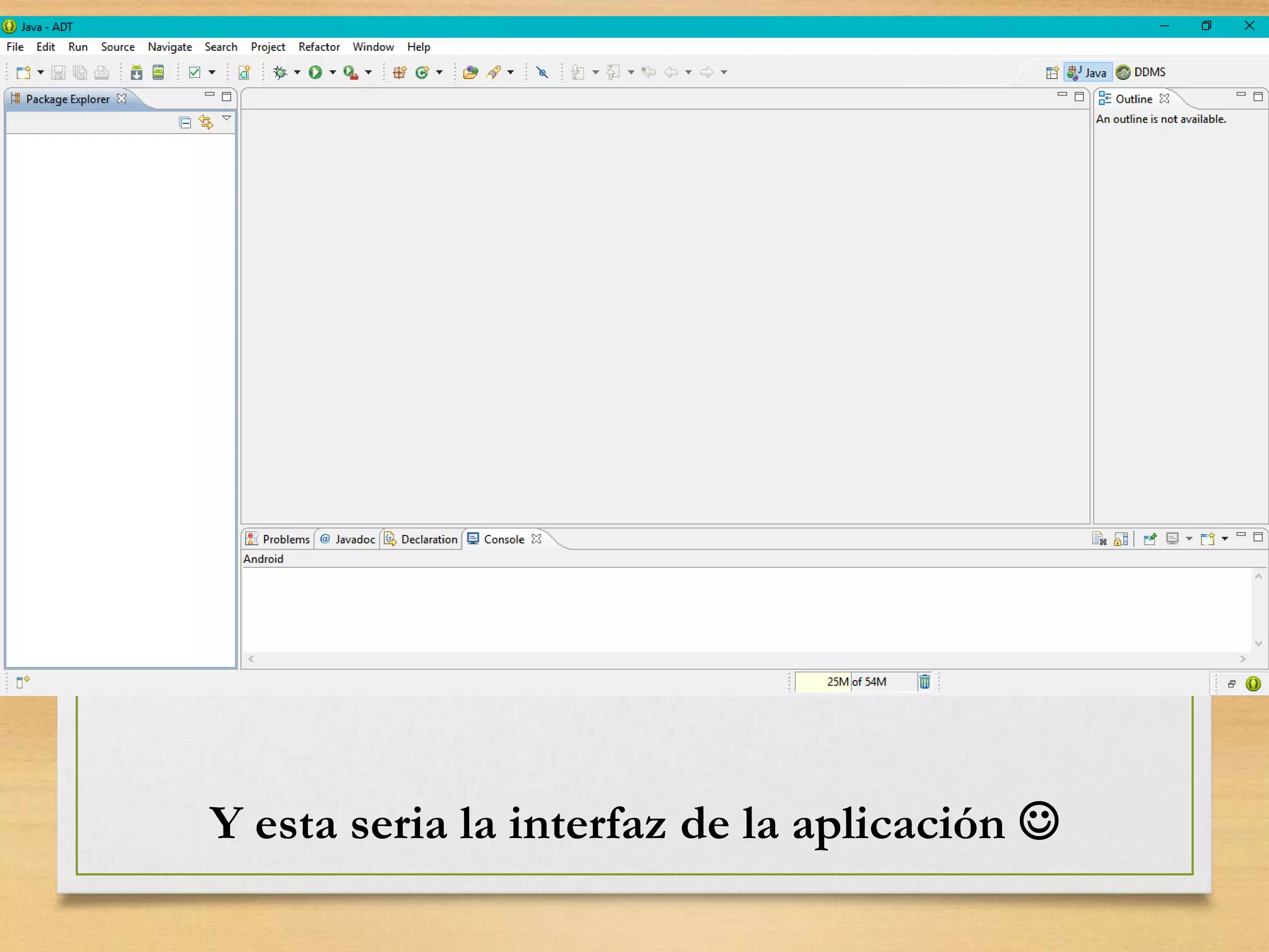 Y esta seria la interfaz de la aplicación 
 