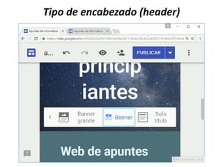 Tipo de encabezado (header)
 