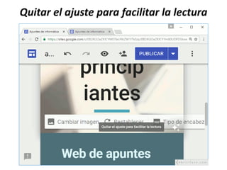 Quitar el ajuste para facilitar la lectura
 