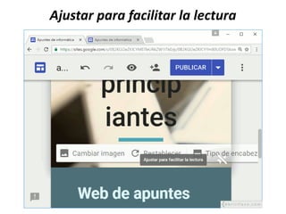 Ajustar para facilitar la lectura
 