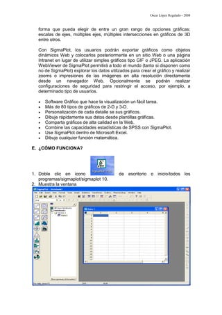 Sigmaplot 13 Software Tutorial De Sigmaplot | PDF