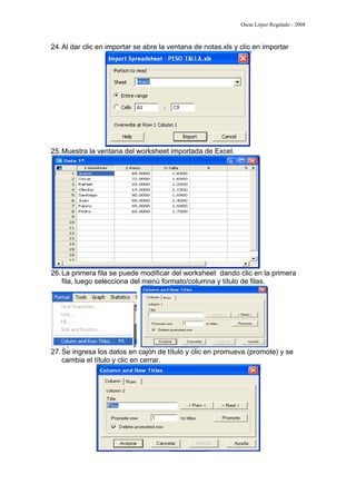 Tutorial De Sigmaplot | PDF