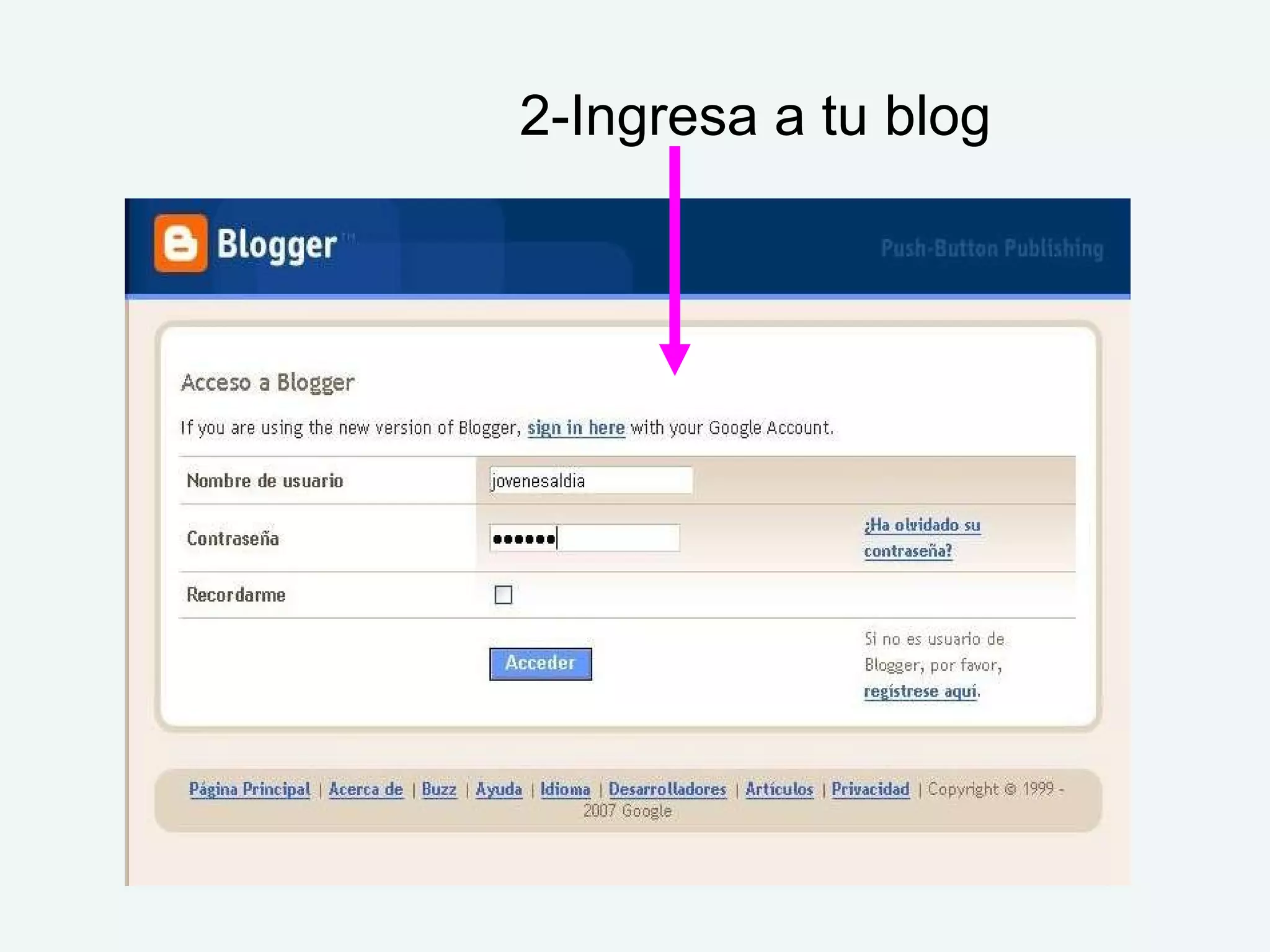 2-Ingresa a tu blog
 