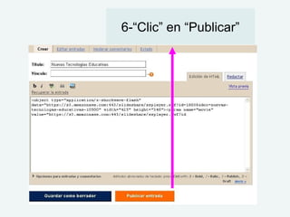 6-“Clic” en “Publicar”
 