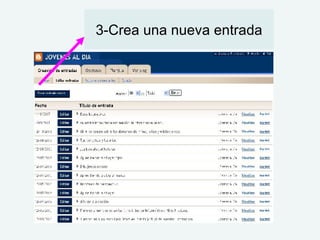 3-Crea una nueva entrada 