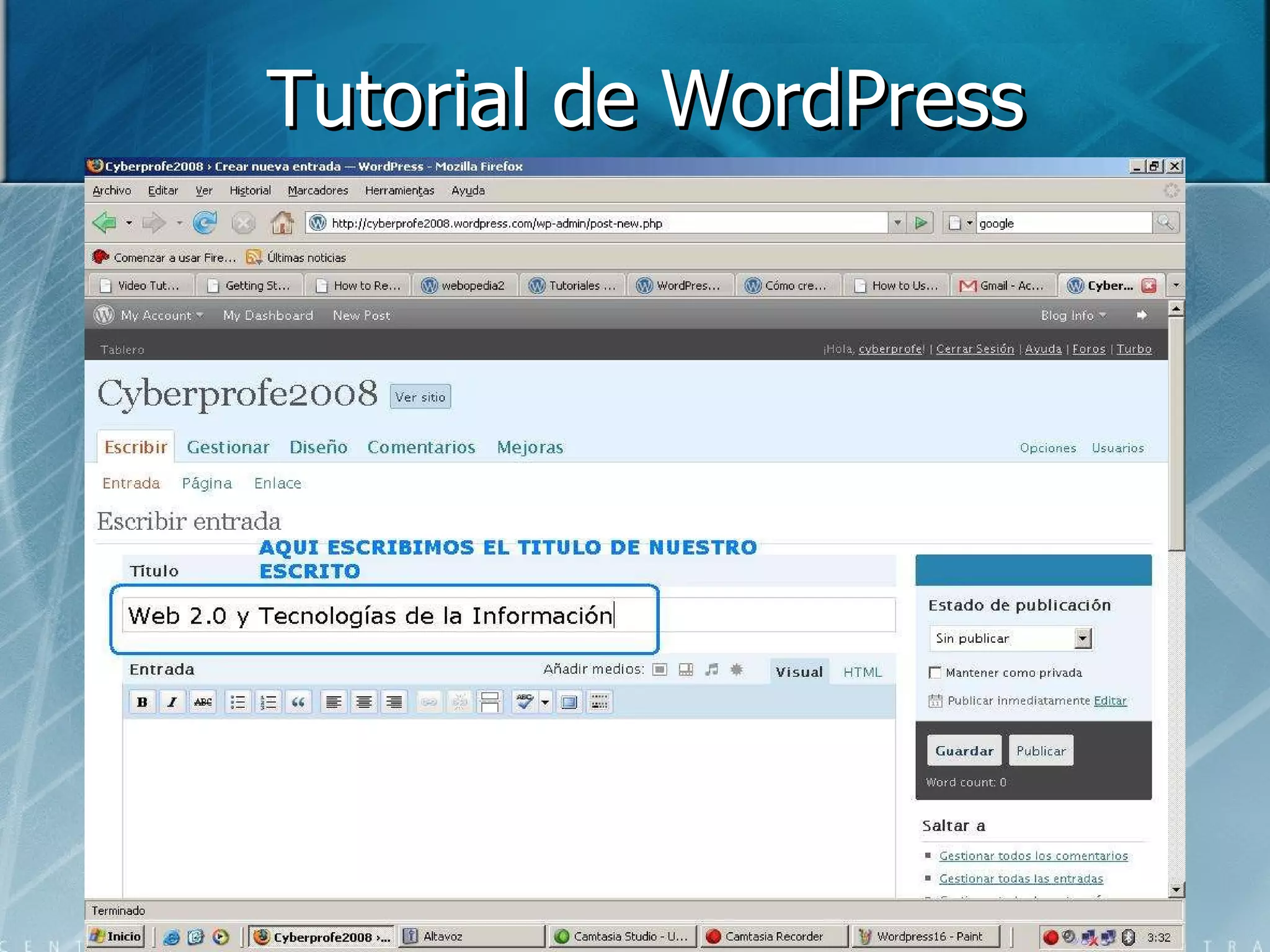 Tutorial de WordPress 