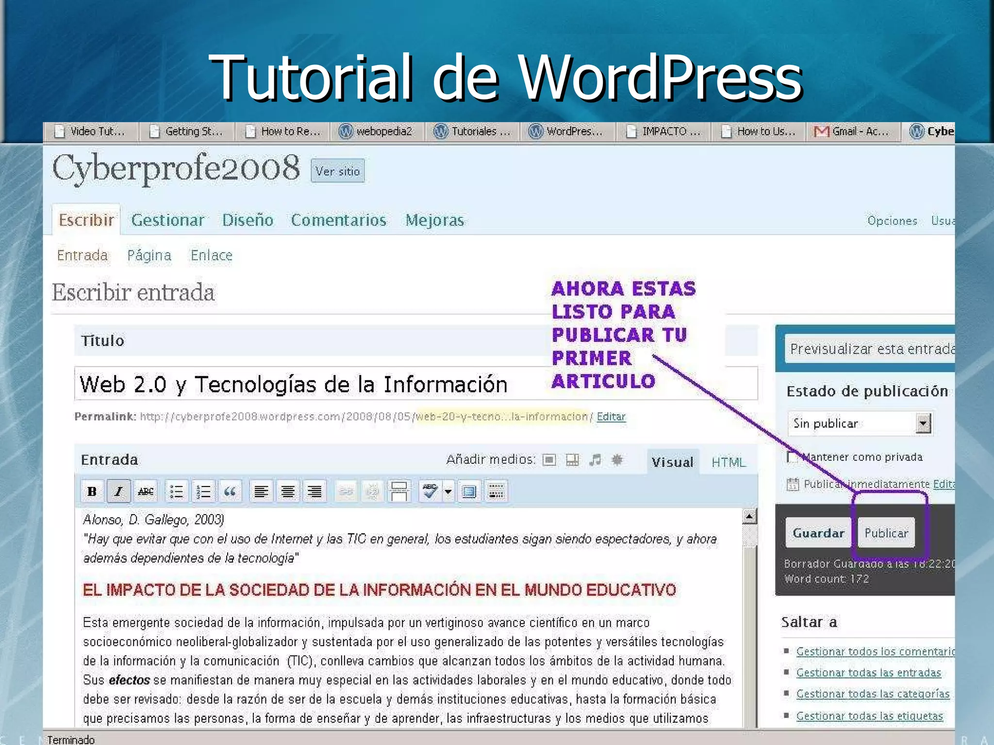 Tutorial de WordPress 
