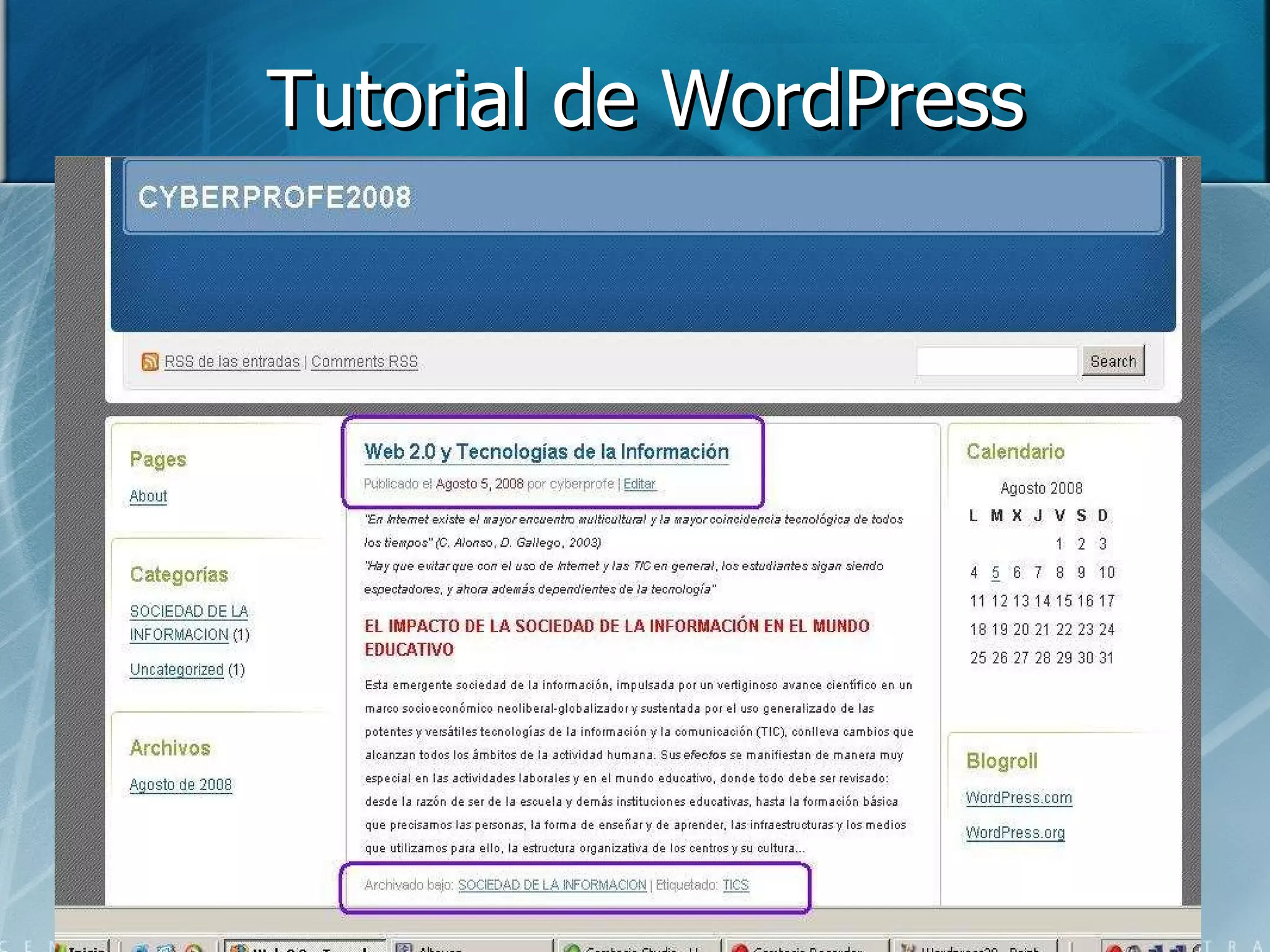 Tutorial de WordPress 
