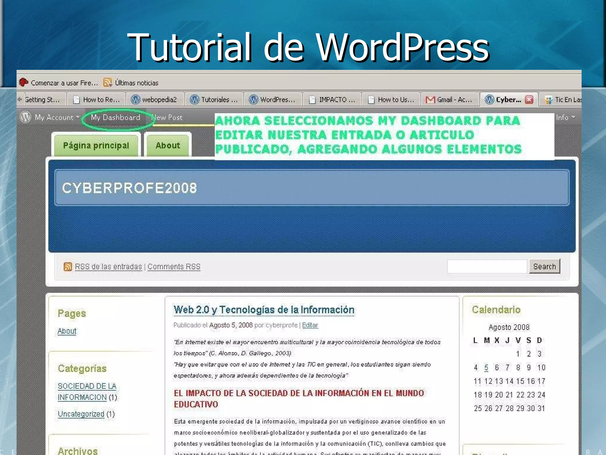 Tutorial de WordPress 