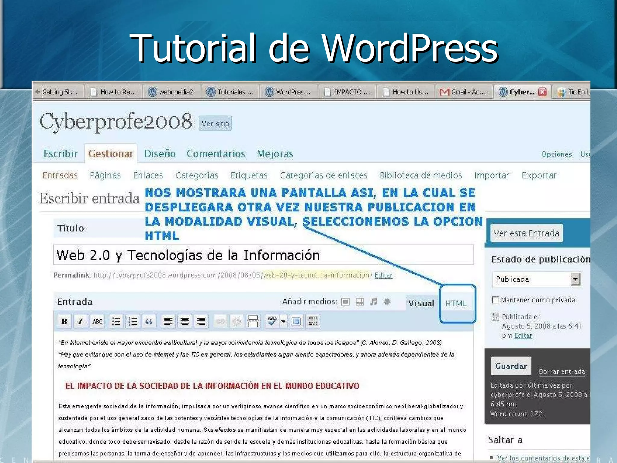 Tutorial de WordPress 