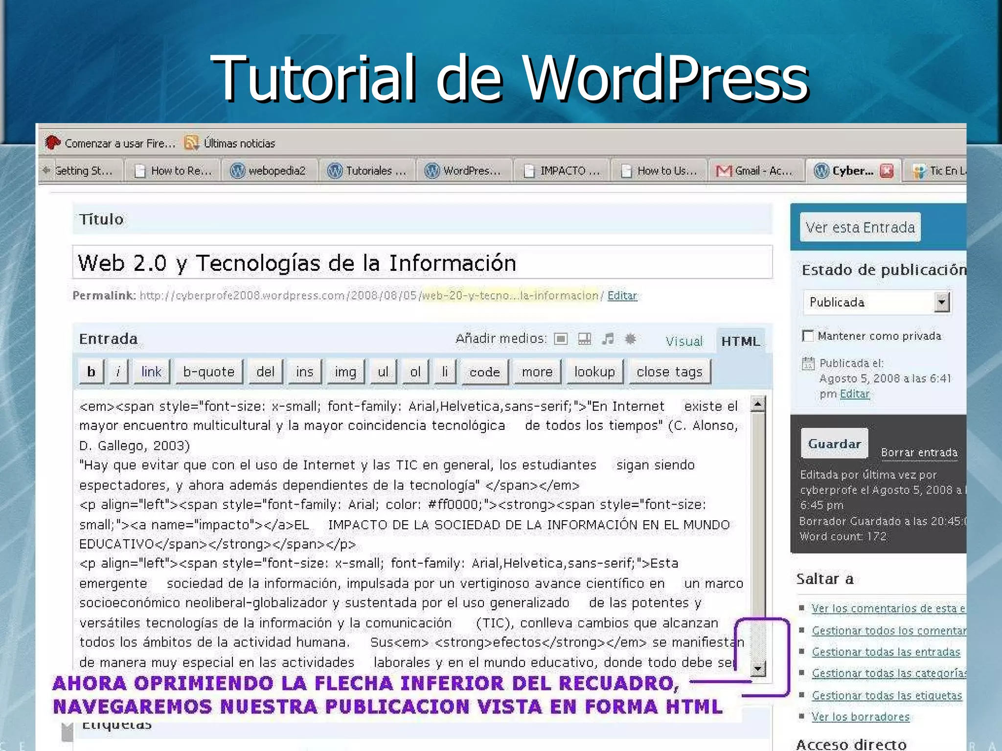 Tutorial de WordPress 