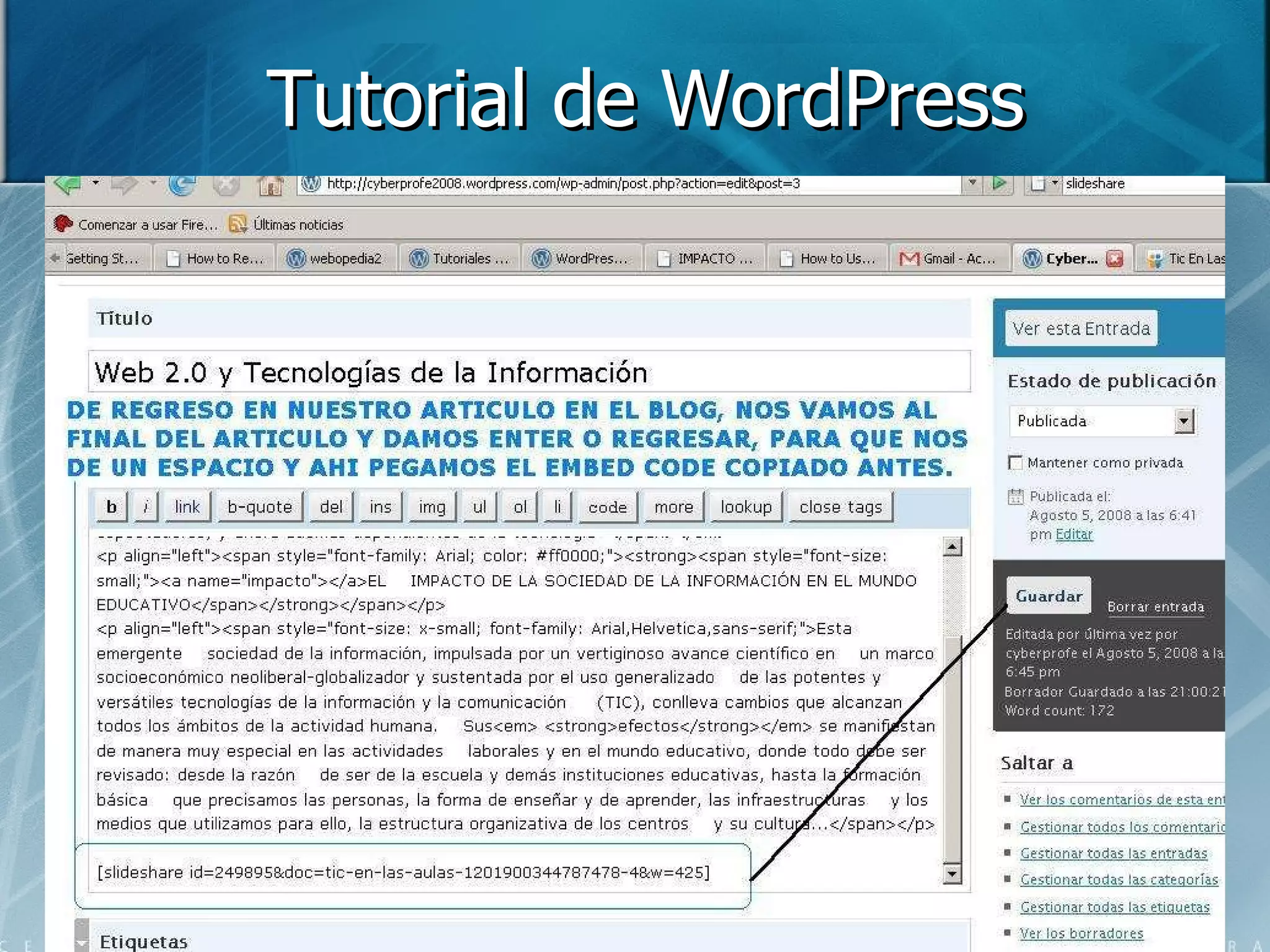 Tutorial de WordPress 