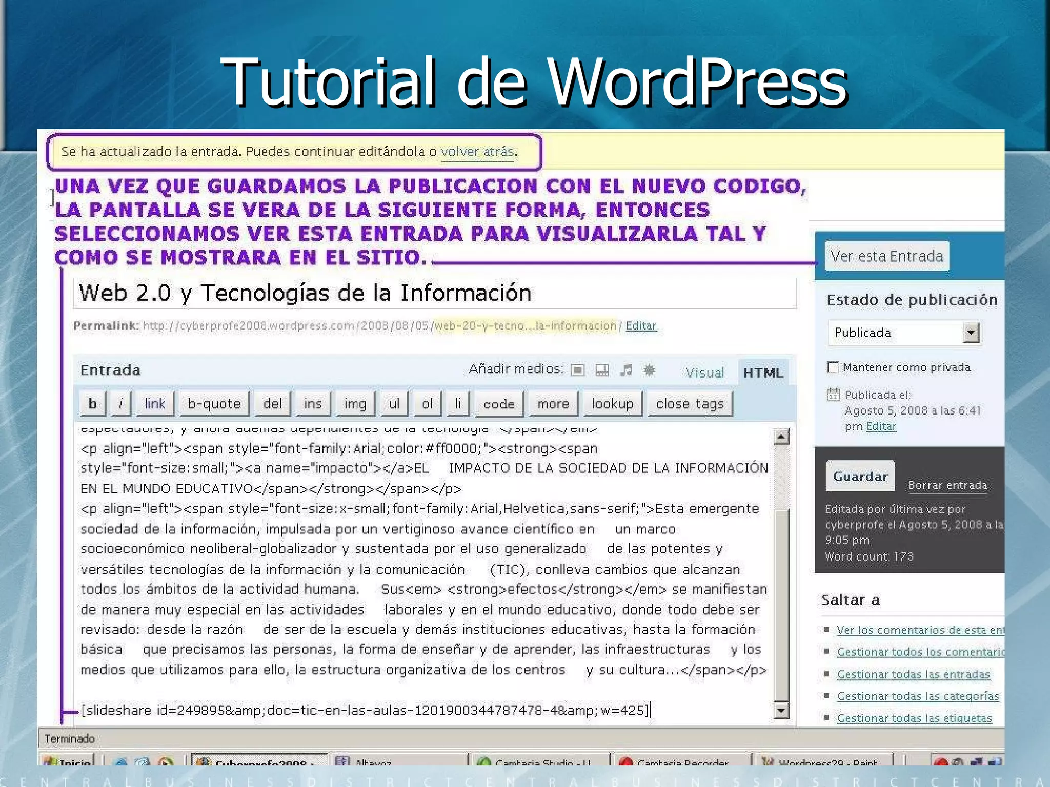 Tutorial de WordPress 