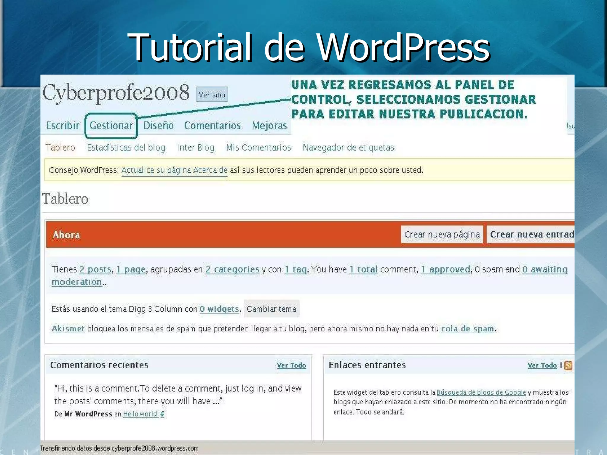 Tutorial de WordPress 