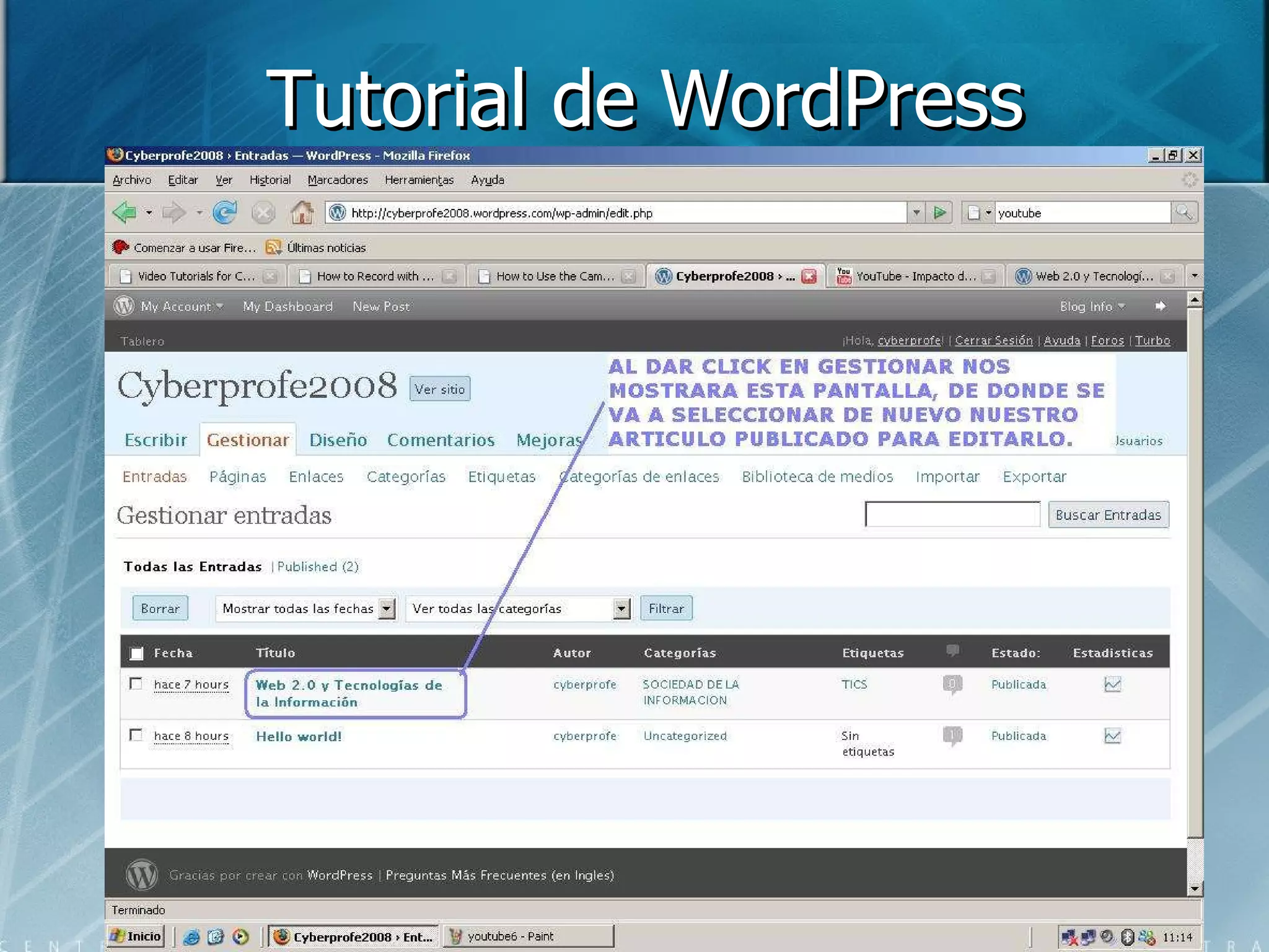 Tutorial de WordPress 