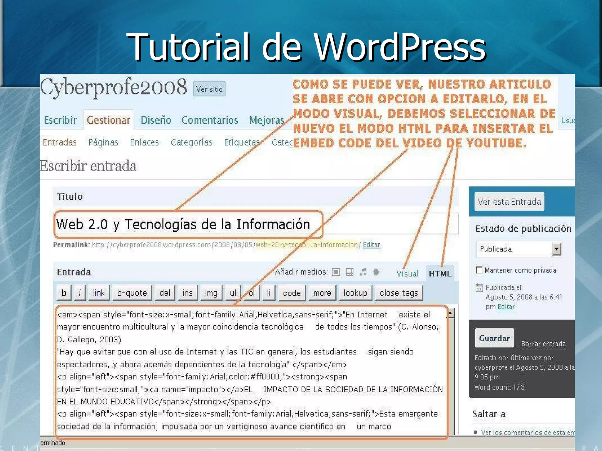 Tutorial de WordPress 