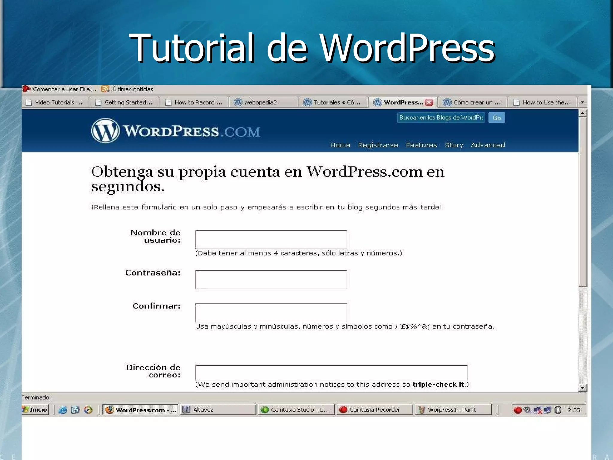 Tutorial de WordPress 