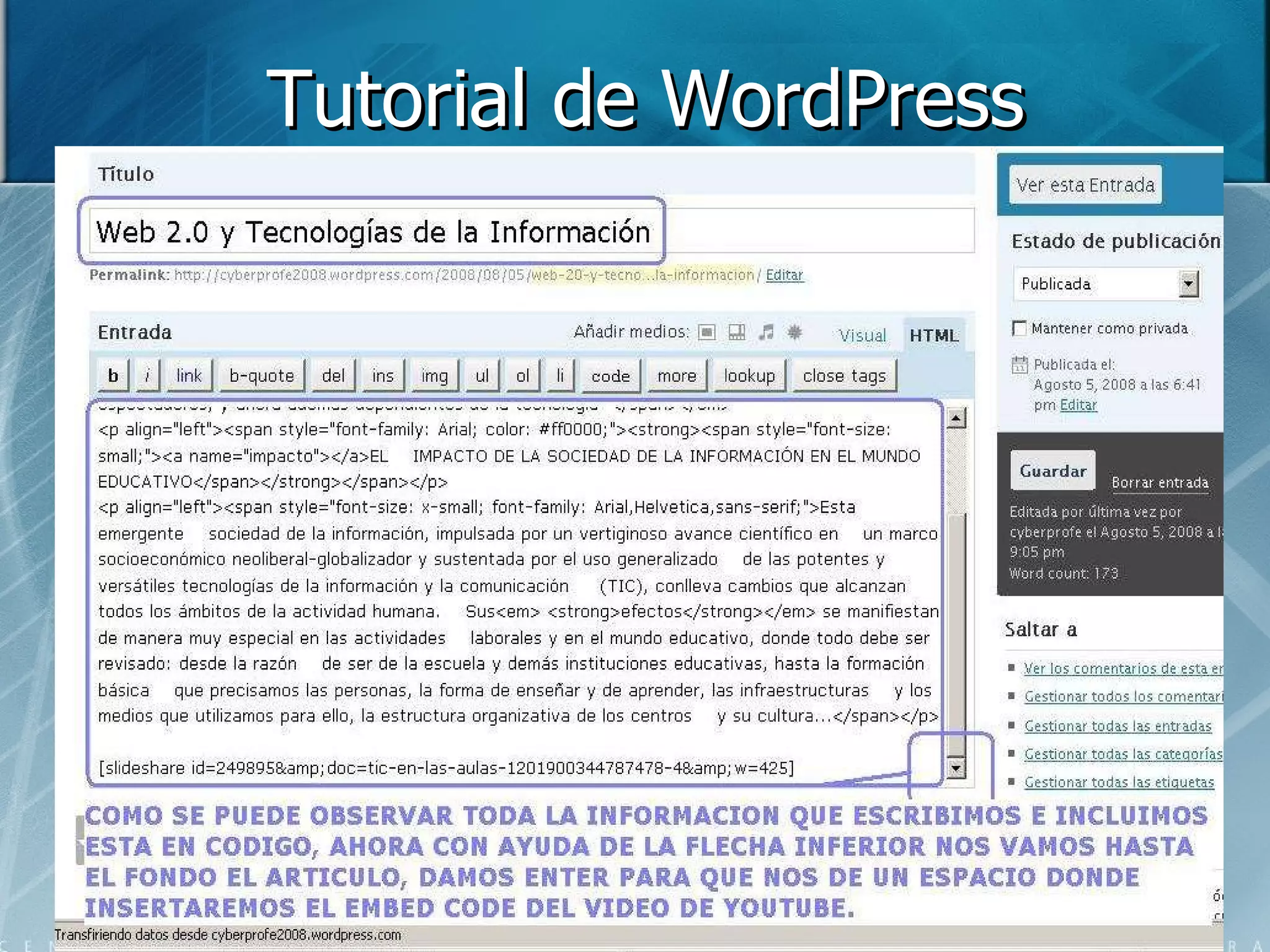 Tutorial de WordPress 