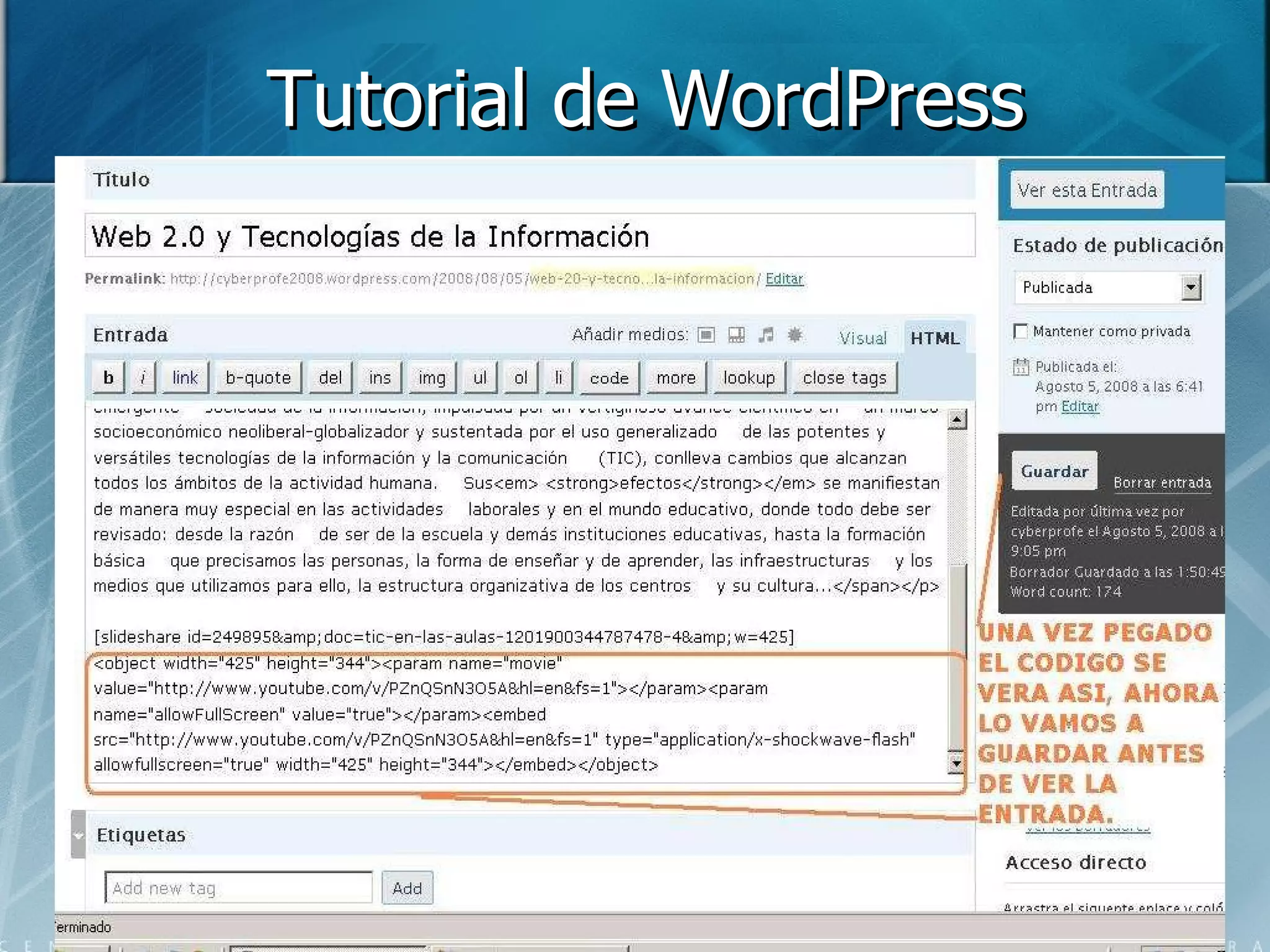 Tutorial de WordPress 