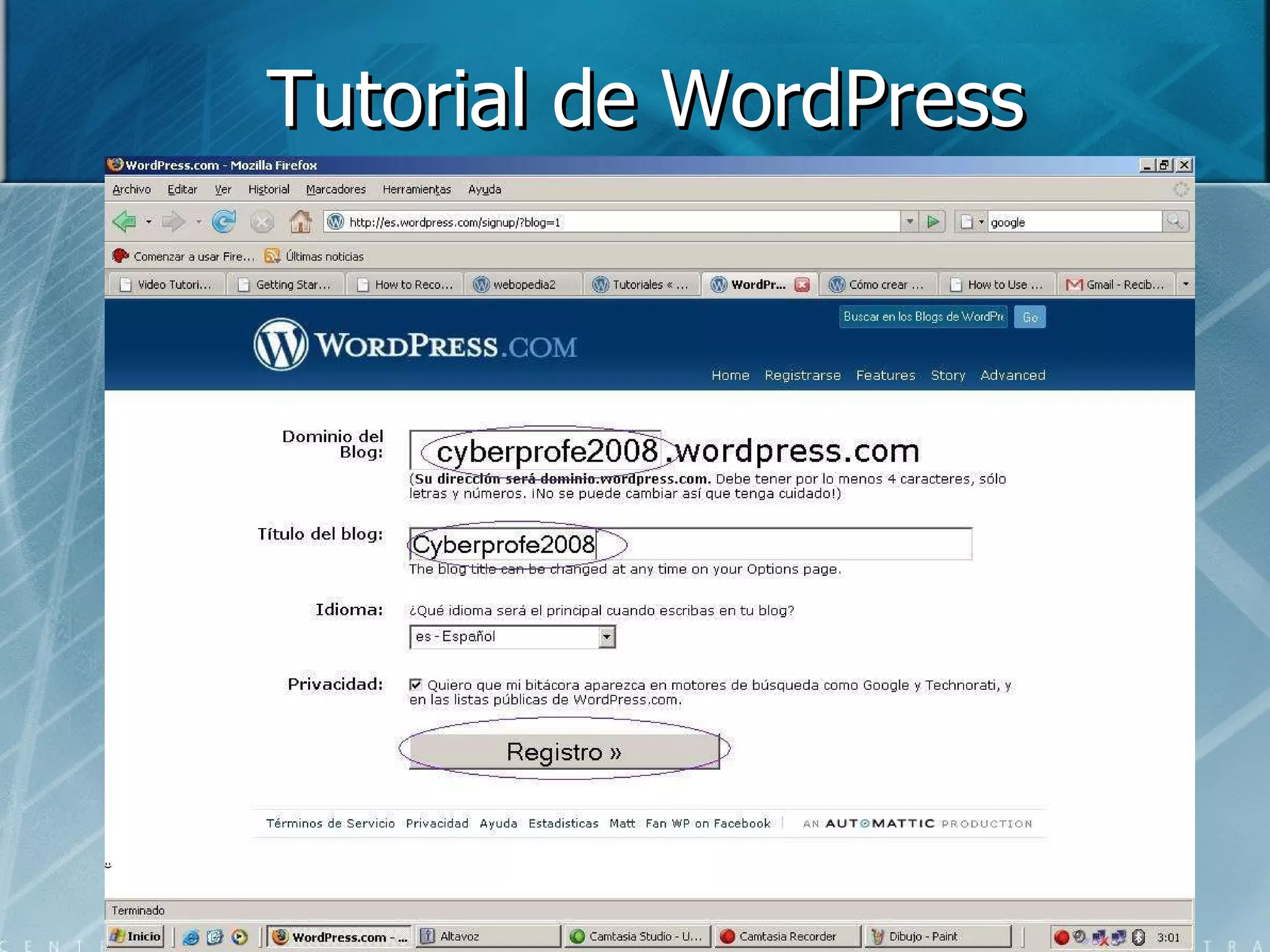 Tutorial de WordPress 