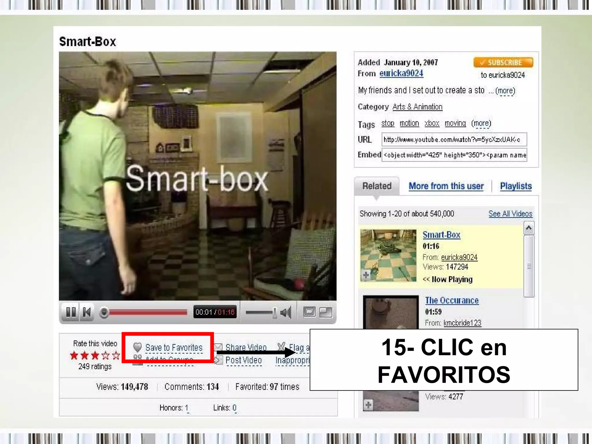 15- CLIC en FAVORITOS 