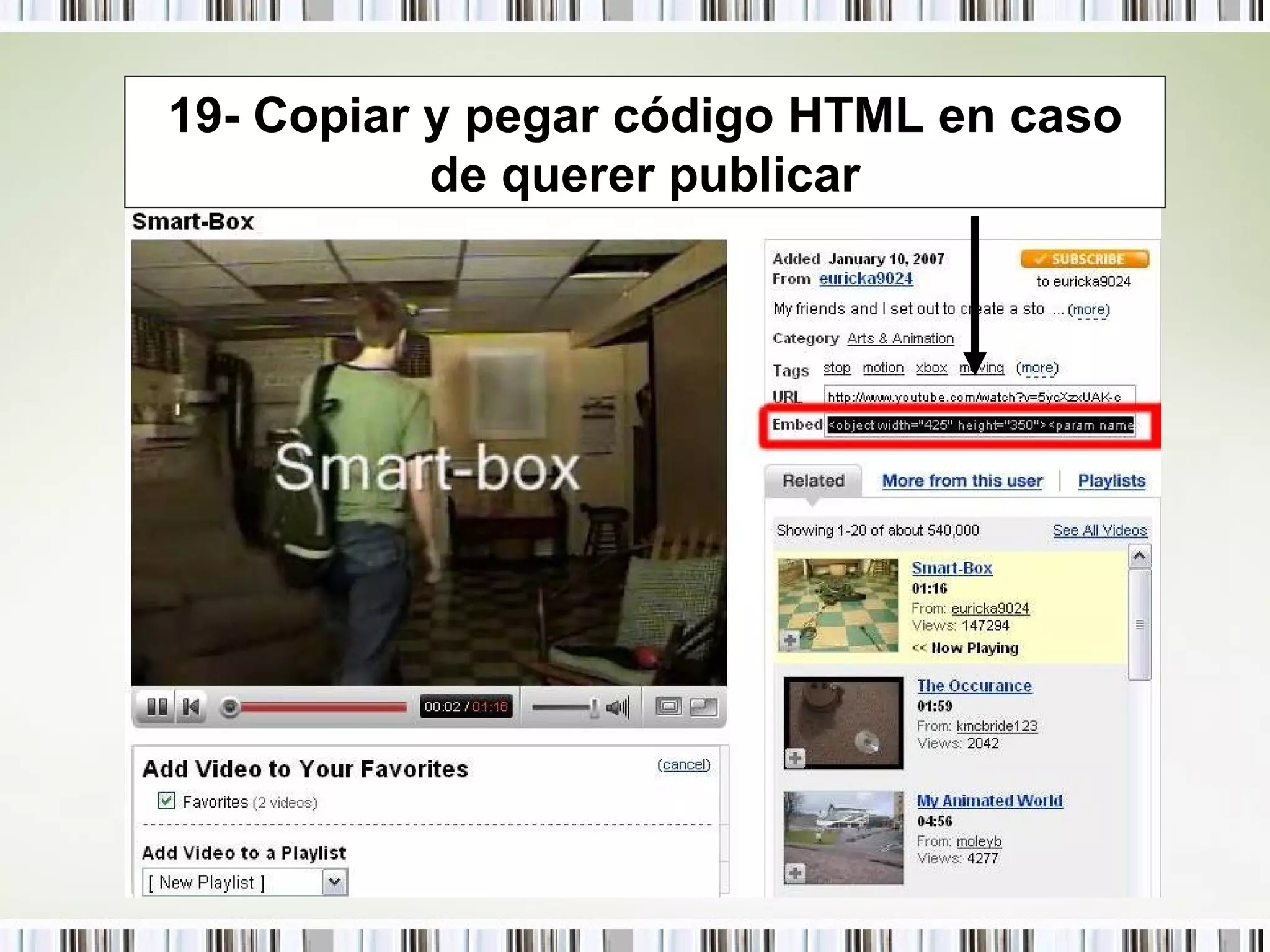 19- Copiar y pegar código HTML en caso de querer publicar 
