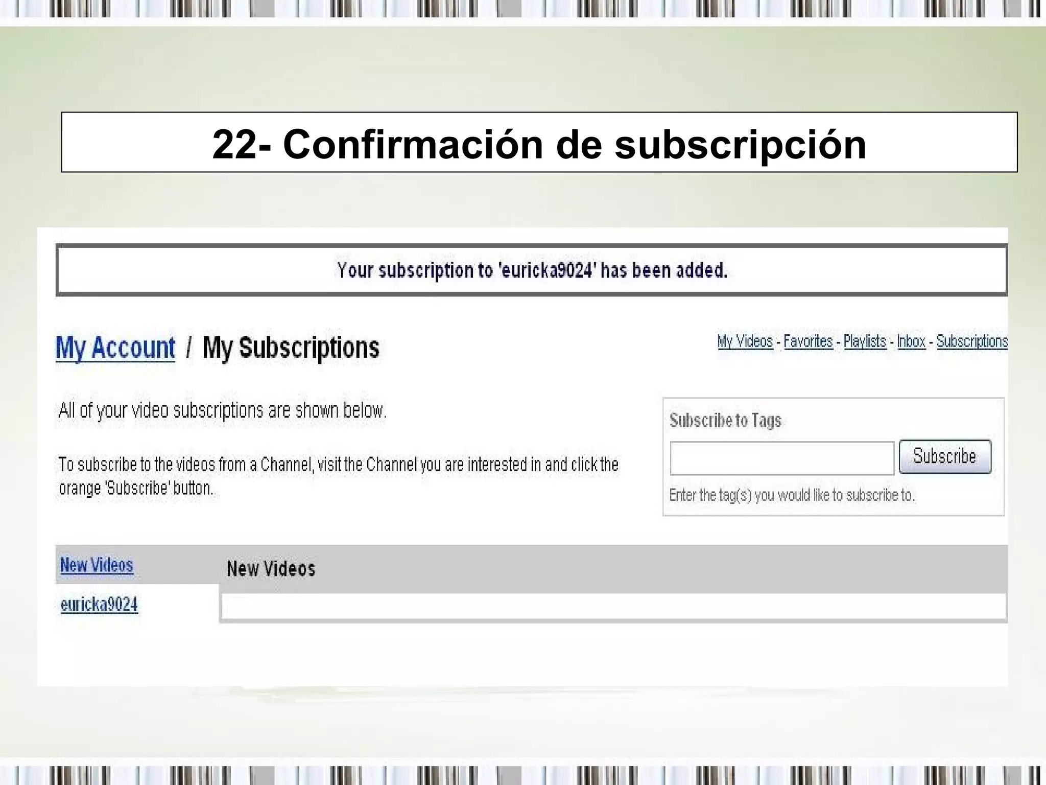 22- Confirmación de subscripción 