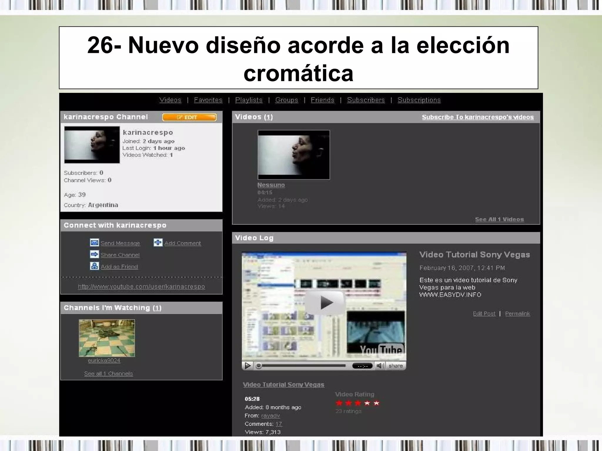 26- Nuevo diseño acorde a la elección cromática 