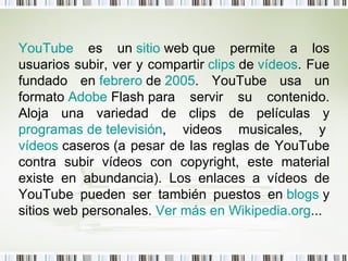Tutorial de YOUTUBE | PPT