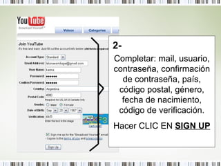 Tutorial de YOUTUBE | PPT