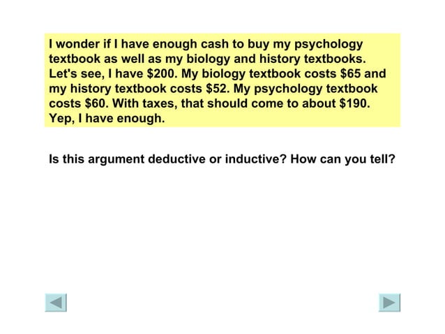 Tutorial Deductive And Inductive Arguments Ppt Tutorial Deductive And Inductive Arguments Ppt