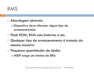 Tutorial: Desenvolvimento de aplicacoes moveis com Java