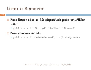 Tutorial: Desenvolvimento de aplicacoes moveis com Java