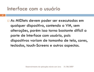 Tutorial: Desenvolvimento de aplicacoes moveis com Java