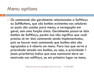 Tutorial: Desenvolvimento de aplicacoes moveis com Java