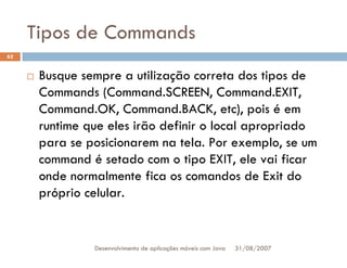 Tutorial: Desenvolvimento de aplicacoes moveis com Java