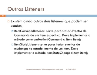 Tutorial: Desenvolvimento de aplicacoes moveis com Java