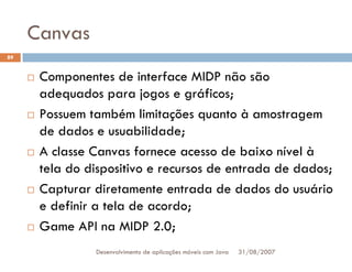 Tutorial: Desenvolvimento de aplicacoes moveis com Java