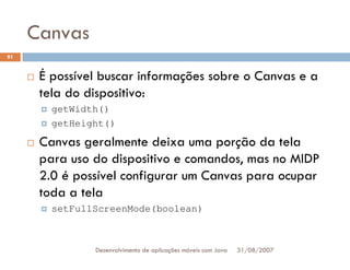 Tutorial: Desenvolvimento de aplicacoes moveis com Java